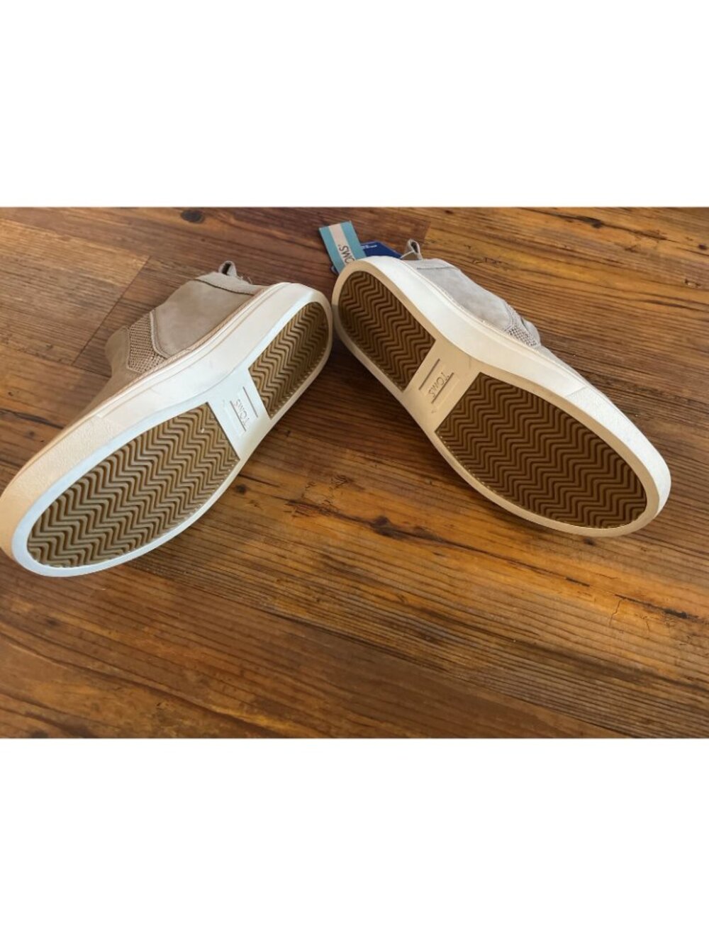 Toms Bryce Women's Taupe Faux Fur-Lined Bryce Leather Hi-Top Sneaker US 6 New - Picture 4 of 4